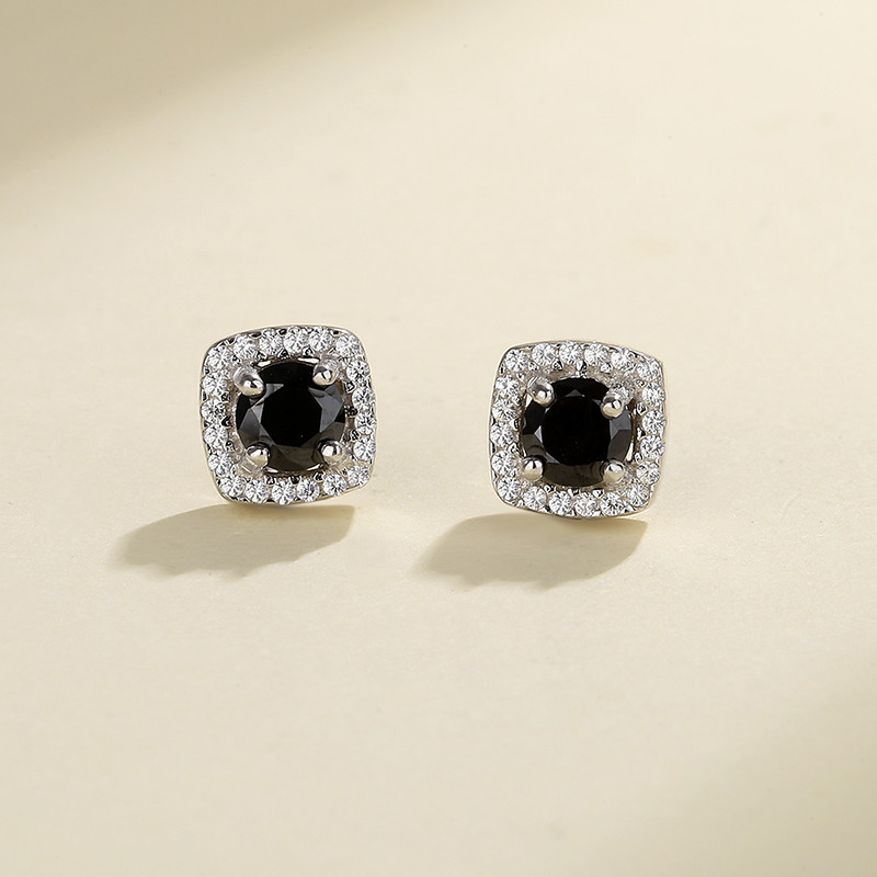 Shine Bright with Our 925 Silver Square Stud Earrings