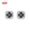 925 Sterling Cubic Zirconia Silver Square Appeal Solid Vintage Sterling Silver Stud Earrings