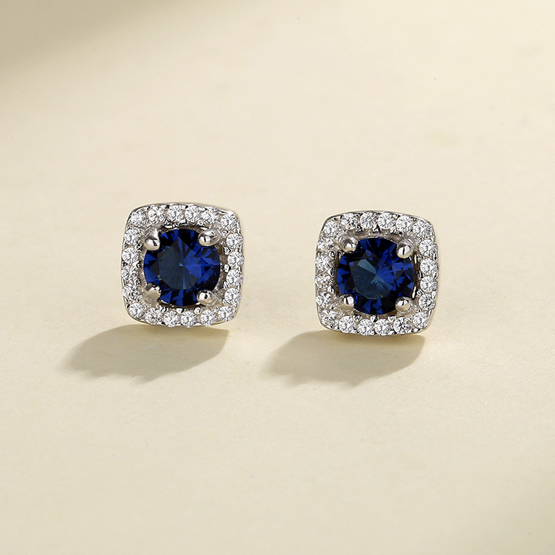 Shine Bright with Our 925 Silver Square Stud Earrings