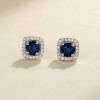 Hot Sale Fine Jewelry For Ladies 925 Sterling Silver Cubic Zirconia Statement Earrings