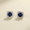 Hot Sale Fine Jewelry For Ladies 925 Sterling Silver Cubic Zirconia Statement Earrings
