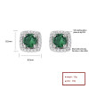 Hengdian Wholesale Fahsion Jewelry For Ladies Cubic Zirconia 925 Silver Custom Stud Earrings