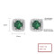 Hengdian Wholesale Fahsion Jewelry For Ladies Cubic Zirconia 925 Silver Custom Stud Earrings