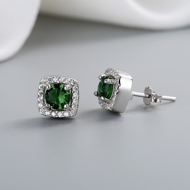 Shine Bright with Our 925 Silver Square Stud Earrings