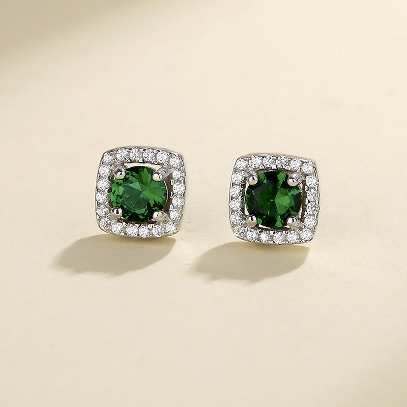 Shine Bright with Our 925 Silver Square Stud Earrings