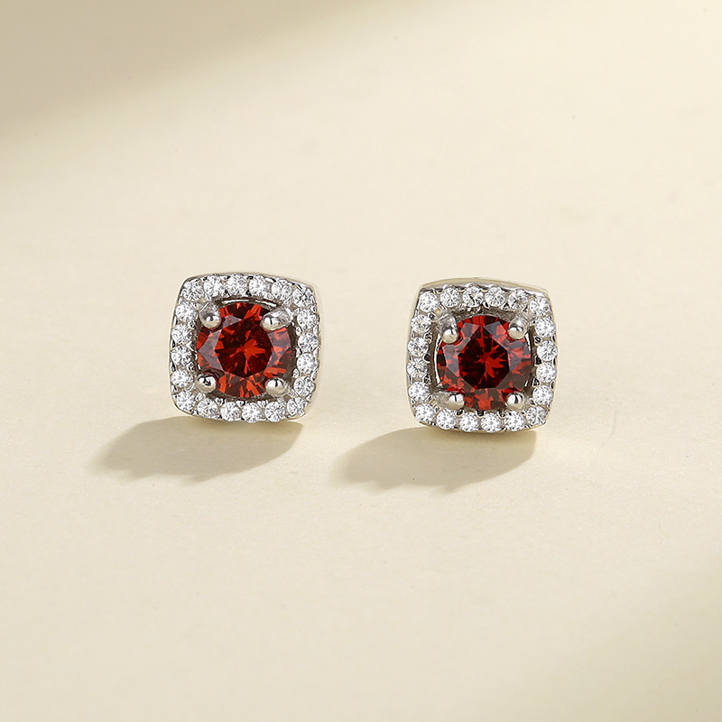 Shine Bright with Our 925 Silver Square Stud Earrings