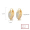 China Manufacturer Wholesale Irregular Pattern 18K Gold Plated Fashion Jewelry Earrings
