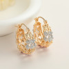 Colorful Patterned Fashion High Jewelry For Women Wholesale Vintage Style Hoop Earrings