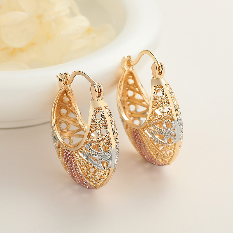 Illuminate Elegance with Our 18K Gold-Plated Hoop Earrings