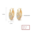 18K Laminated Gold Customized Hd Accessories Wholesale Fashion Jewelry Earrings