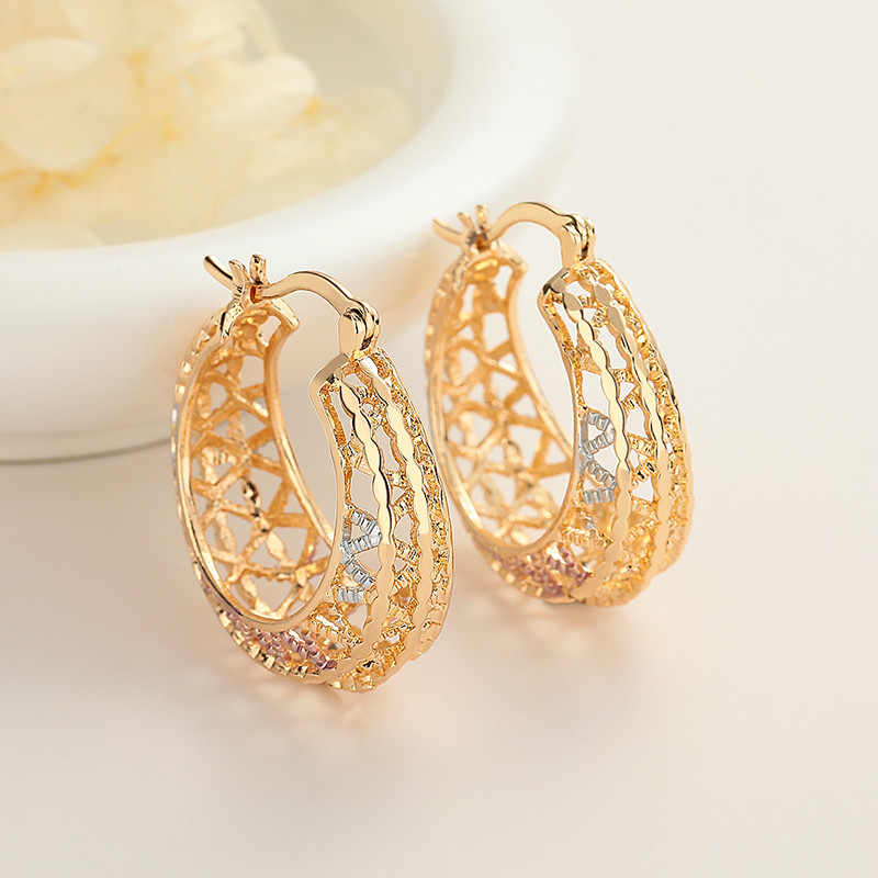 Illuminate Elegance with Our 18K Gold-Plated Hoop Earrings