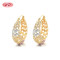 Country Jewelry Vintage Style Wholesale 18K Laminated Gold Hoop Earrings For Ladies