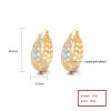 Country Jewelry Vintage Style Wholesale 18K Laminated Gold Hoop Earrings For Ladies