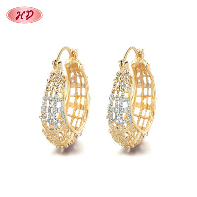Fashion Hoop Earings Hd Custom Made Fine Jewelry Wholesale 18K Gold Plated Earring