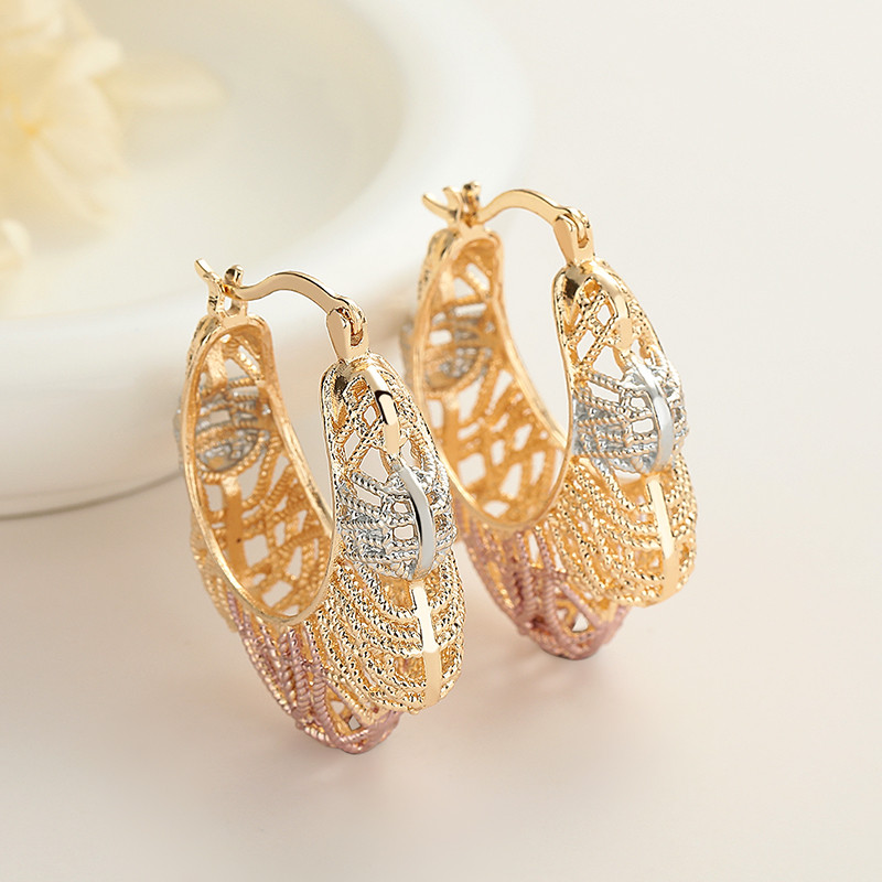 Illuminate Elegance with Our 18K Gold-Plated Hoop Earrings