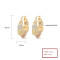 18k Gold Jewelry Wholesale Hollow Out Unique 18K Gold Jewelry Wholesale Fine Hoop Earrings