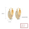 Hot Sale 18k Gold Jewelry Wholesale Gifts For Ladies Creative Hoop Earrings