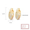 Fine Jewelry Minimalism Carving Patterns Wedding For Women Fashion Hoop Earrings