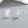 Custom Stud Earrings Hengdian Wholesale Popular Minimalist Cubic Zirconia Religious 925 Silver Earring