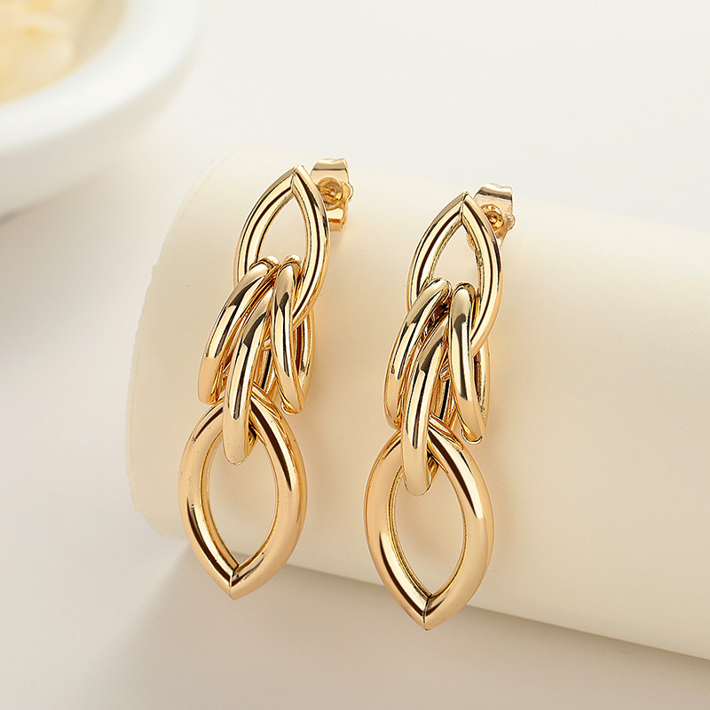 Wholesale 18K Irregular Hoop Earrings