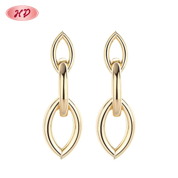 Vintage Style 18K Gold Jewelry Wholesale Earrings Women Drop Stud Accessories