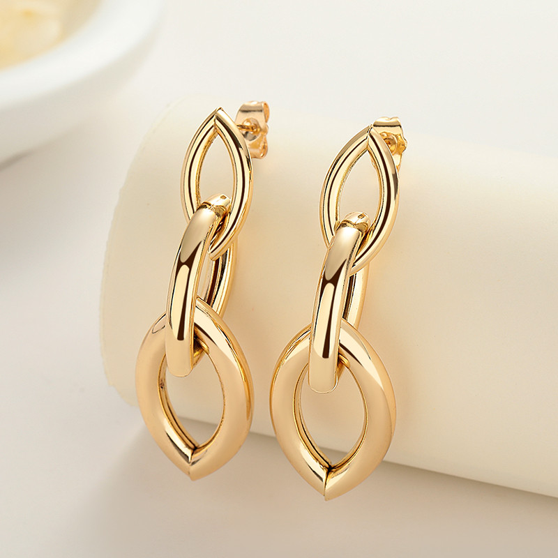 Wholesale 18K Irregular Hoop Earrings