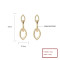 Chic Women'S 18K Gold Plated Hoop Earrings Wholesale Fashion Jewelry For Women