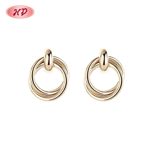 Vintage Style 18K Gold Jewelry Wholesale Earrings Women Drop Stud Accessories