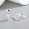 Animal Shaped 925 Pound Silver Statement Hoop Women'S Luxury Earrings