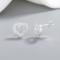 Fine Jewelery Vintage Style For Ladies 925 Silver Heart Earring