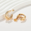 Luxury Fashion Accessory 18K Gold-Plated Waterproof Women'S Earrings