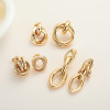 Vintage Style 18K Gold Jewelry Wholesale Earrings Women Drop Stud Accessories