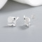 Custom Elephant Pattern 925 Classic Vintage Fine Jewelry Stud Earrings