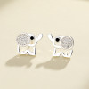 Clavos para los oídos Elephant Pattern 925 Classic retro Fashion Jewelry Orejeras