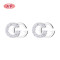 Custom Cc Pattern Cubic Zirconia Wholesale Designer Inspired Custom Stud Earrings