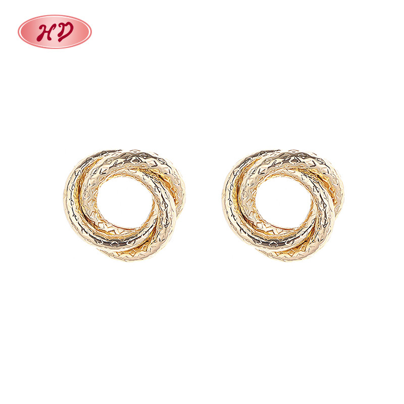 Radiant 18K Gold-Plated Circle Earrings