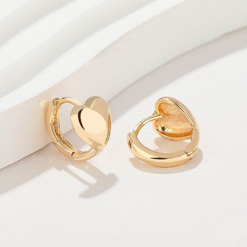 18K Gold-Plated Heart-Shaped Earrings