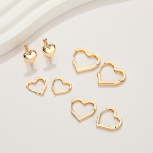 Vintage Style Jewelry Wholesale Earrings Bulk Heart-Shaped Rings Women'S Party Earrings