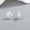 Trend New Square Unique Design 925 Silver Luxury Women's Hot Sale Stud Earrings