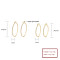 Fine Jewelry Hoop Earrings 18K Gold-Plated Quick Delivery Jewelry For Women Party Earrings
