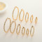 New Trendy 18K Gold-Plated Earrings With Simple And Fashion Hoop Earings