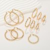 Fine Jewelry Hoop Earrings 18K Gold-Plated Quick Delivery Jewelry For Women Party Earrings