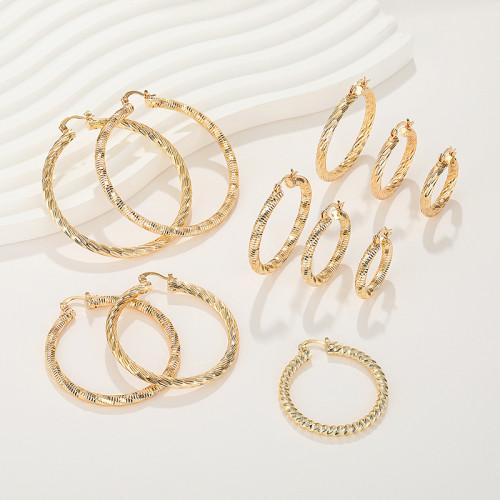 Fine Jewelry Hoop Earrings 18K Gold-Plated Quick Delivery Jewelry For Women Party Earrings