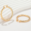 Fine Jewelry Hoop Earrings 18K Gold-Plated Quick Delivery Jewelry For Women Party Earrings