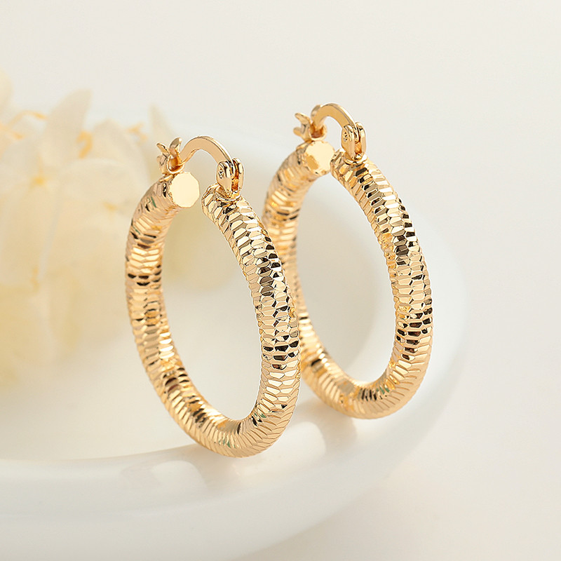 18K Gold-Plated Unique Ear Hoops