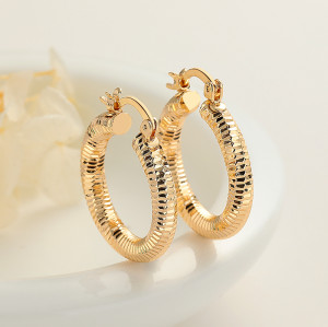 Fashion Jewelry Wholesale Minimalist Fashion Earrings Jewelry New Trend 18K Gold Plated Women'S Earrings