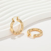 Fashion Jewelry Wholesale Minimalist Fashion Earrings Jewelry New Trend 18K Gold Plated Women'S Earrings