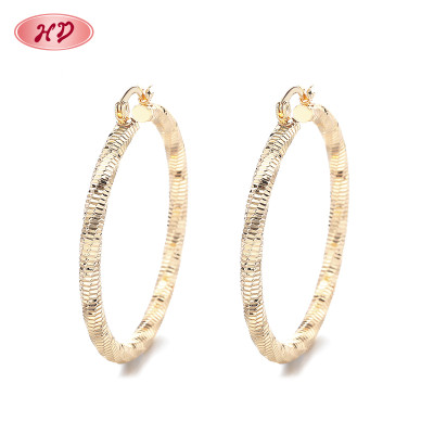 New Trendy 18K Gold-Plated Earrings With Simple And Fashion Hoop Earings