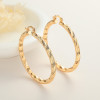 New Trendy 18K Gold-Plated Earrings With Simple And Fashion Hoop Earings