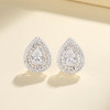 Fine Jewelry For Women Water Aaa Cubic Zirconia 925 Silver Stud Earrings